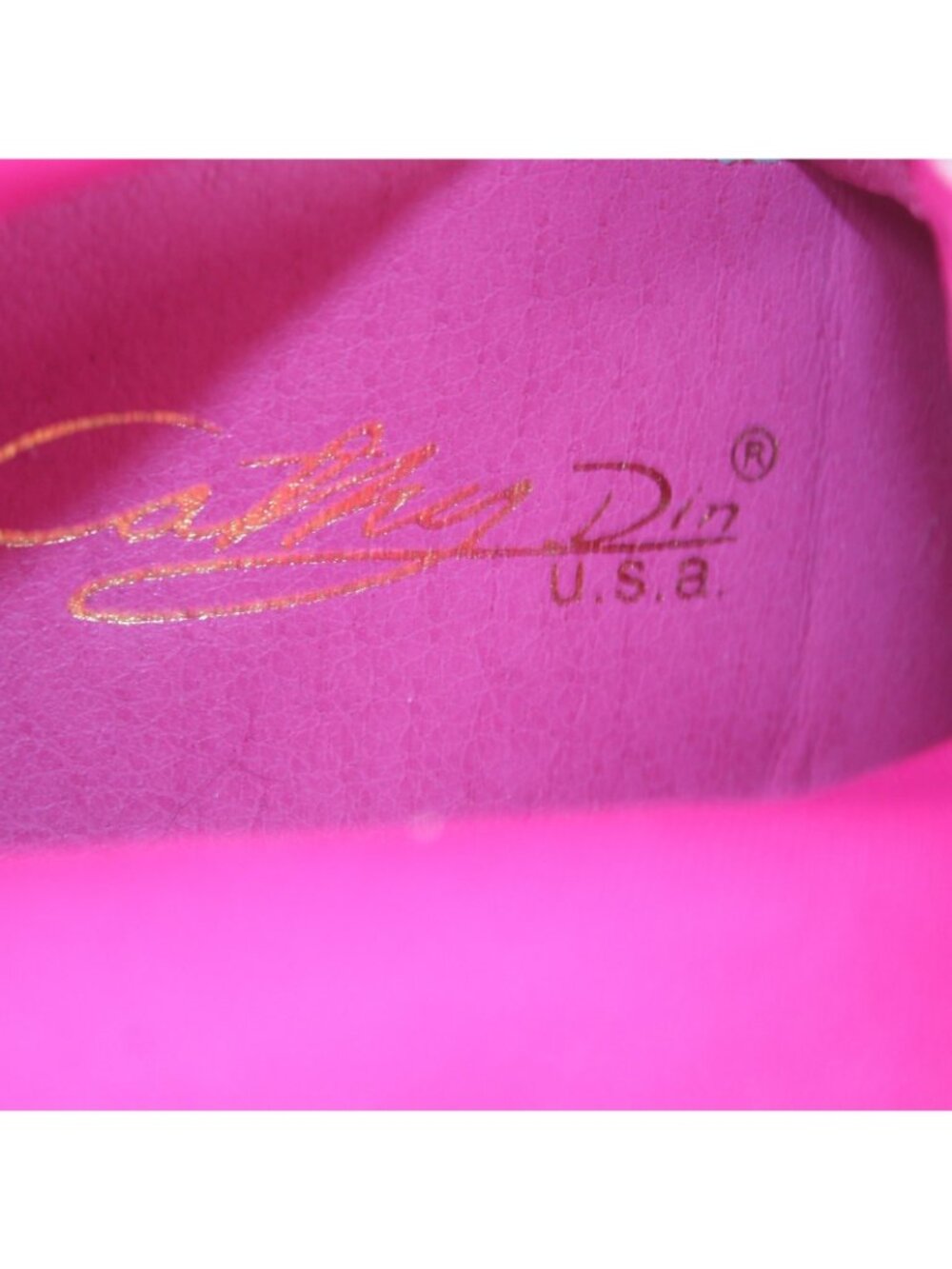 Cathy Din Boots NEW Linia-31 Sz 6.5 Magenta Pink Rhinestones Ankle Fabric 4" - Picture 8 of 8